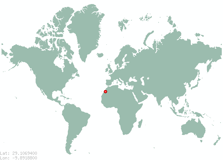 Toutline in world map