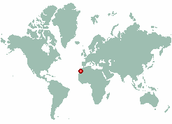 Chbika in world map